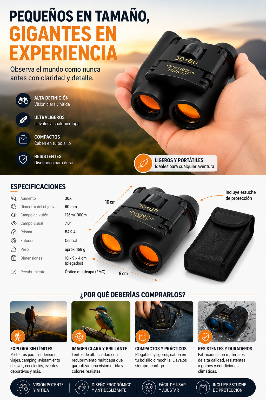 🔭🌎 Explorer Pro™ 30x60 | ¡Descubre el mundo como nunca antes! 😍✨