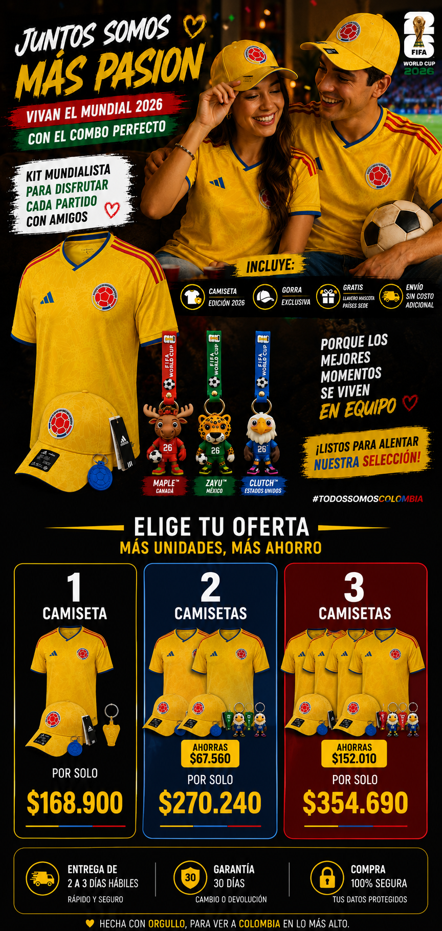 Vamos Colombia Combo Total Mundial